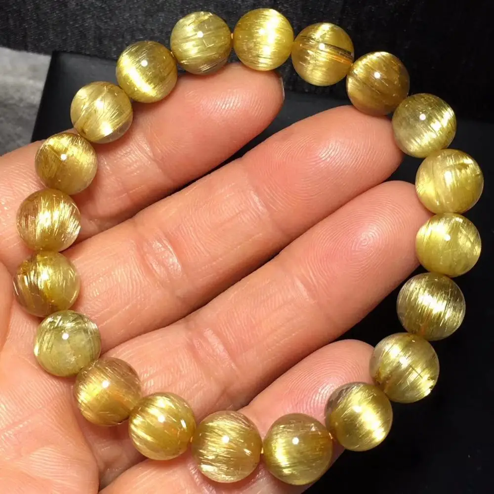 9.5mm Natural Gold Rutilated Titanium Quartz Bracelet Woman Man Cat Eye Effect Crystal Round Beads Jewelry AAAAAA Drop Shipping
9.5mm Natural Gold Rutilated Titanium Quartz Bracelet Woman Man Cat Eye Effect Crystal Round Beads Jewelry AAAAAA Drop Shipping