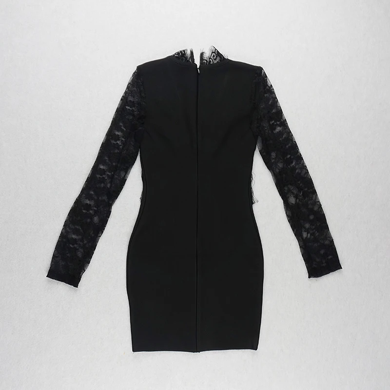 2019 New Women Fashion black lace v veck long sleeve Vestido Celebrity Evening Party Bodycon Bandage Dress
2019 New Women Fashion black lace v veck long sleeve Vestido Celebrity Evening Party Bodycon Bandage Dress