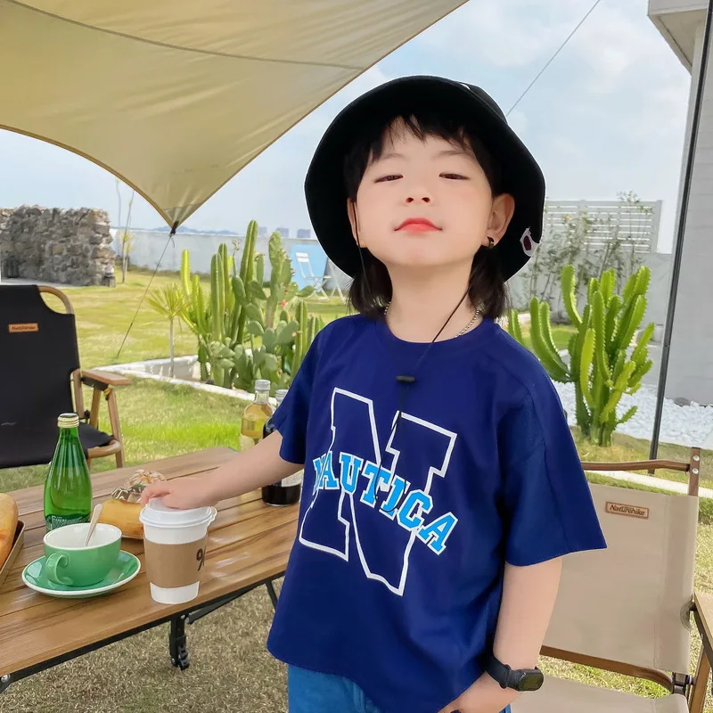 Summer Boy Girl T-shirts 2021 New Cotton Letter printing Short Sleeve T-shirts Baby Clothes 2-10Y E100136
Summer Boy Girl T-shirts 2021 New Cotton Letter printing Short Sleeve T-shirts Baby Clothes 2-10Y E100136