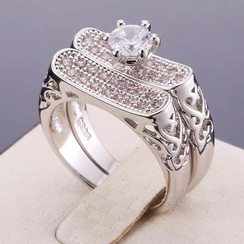 Exquisite Classical Clear Crystal Special Design Ring for Women Anniversary Engagement Gift Jewelry
Exquisite Classical Clear Crystal Special Design Ring for Women Anniversary Engagement Gift Jewelry