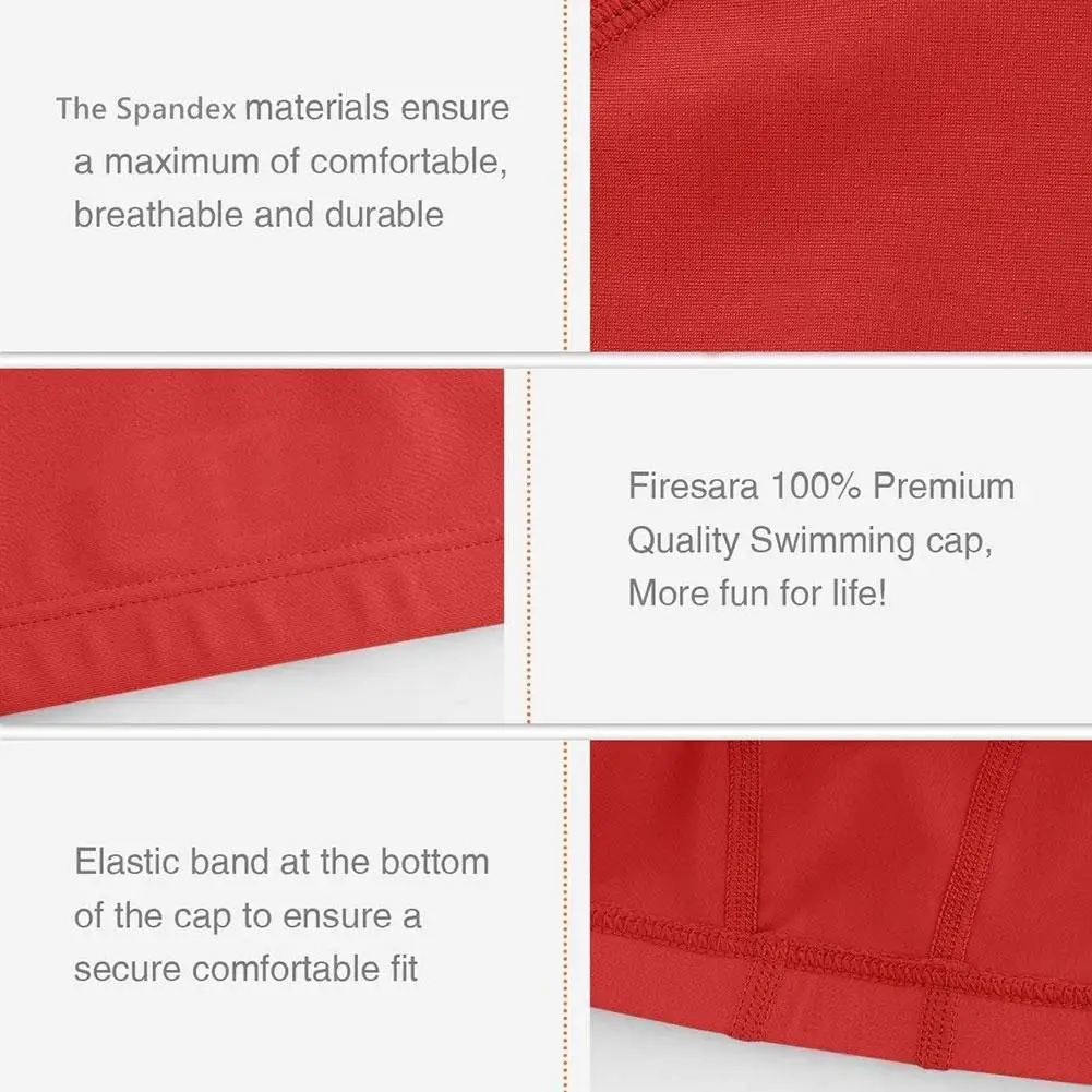 Elastic Waterproof Swimming Cap For Unisex And Comfortable To Wear Pure Color Ear Protectors
Elastic Waterproof Swimming Cap For Unisex And Comfortable To Wear Pure Color Ear Protectors