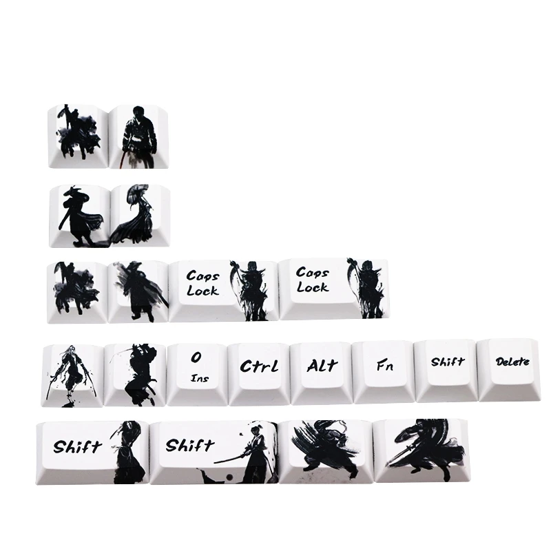 128 Key PBT Keycaps Five Sides Dye-Subbed Cherry Profile KeyCap for MX Mechanical Keyboard Key Cap Switches 
128 Key PBT Keycaps Five Sides Dye-Subbed Cherry Profile KeyCap for MX Mechanical Keyboard Key Cap Switches