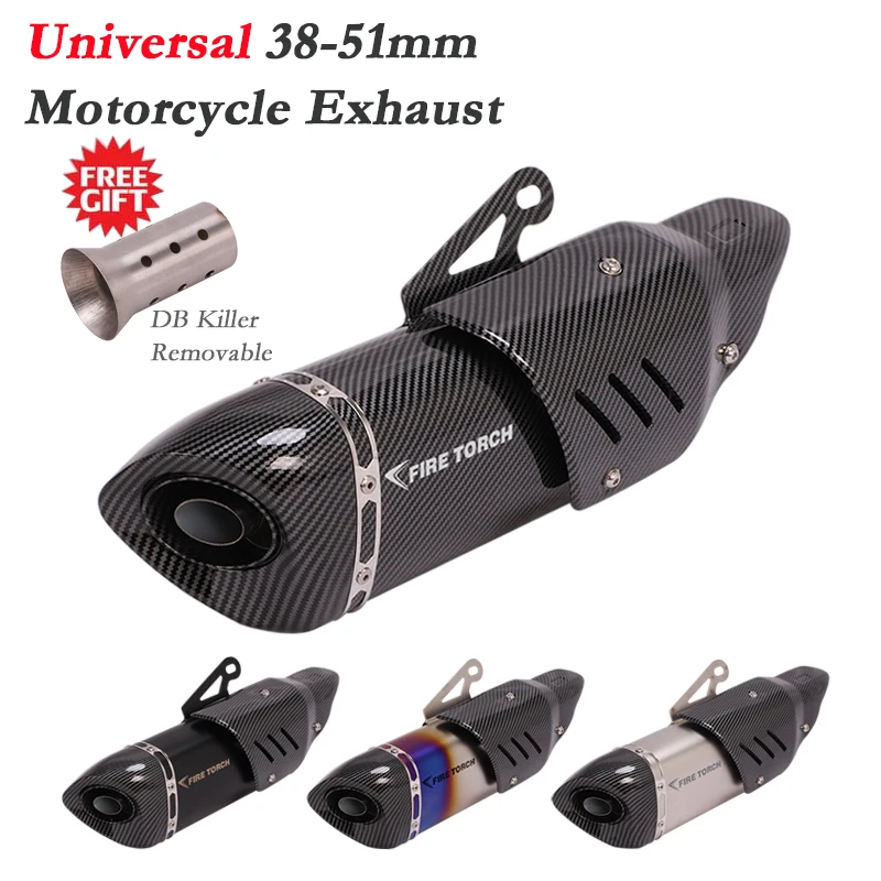 Universal Motorcycle TORCH Racing Exhaust Pipe Escape Modify Muffler DB Killer For MT-09 DUKE 125 390 GSXR750 ER6N Z900 NMAX 155
Universal Motorcycle TORCH Racing Exhaust Pipe Escape Modify Muffler DB Killer For MT-09 DUKE 125 390 GSXR750 ER6N Z900 NMAX 155