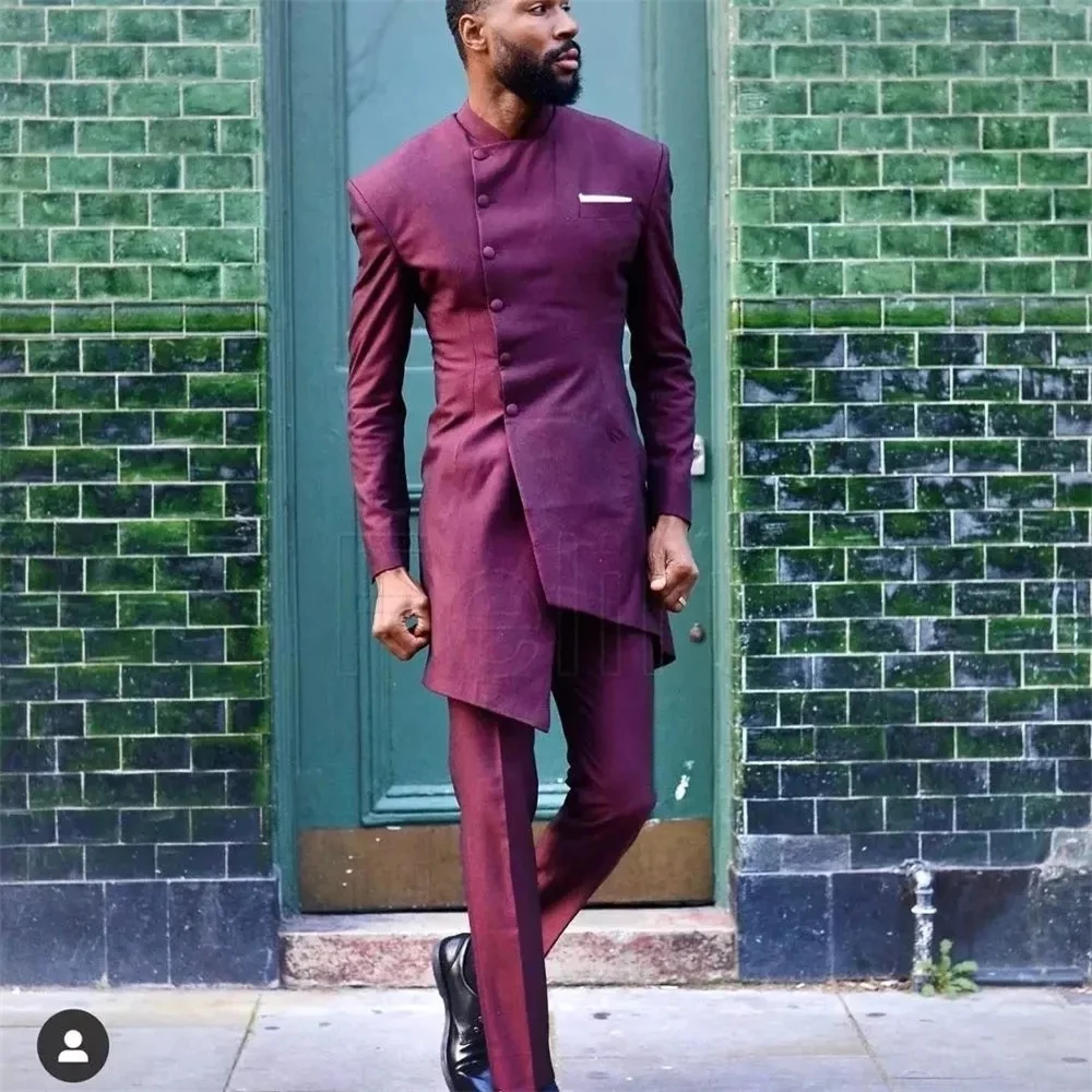 2021 New High-Quality Customized Wine Red Long Men's Suit Prom Wedding Tuxedo Groom Fashion Dinner Slim Two-Piece (Top + Pants)
2021 New High-Quality Customized Wine Red Long Men's Suit Prom Wedding Tuxedo Groom Fashion Dinner Slim Two-Piece (Top + Pants)