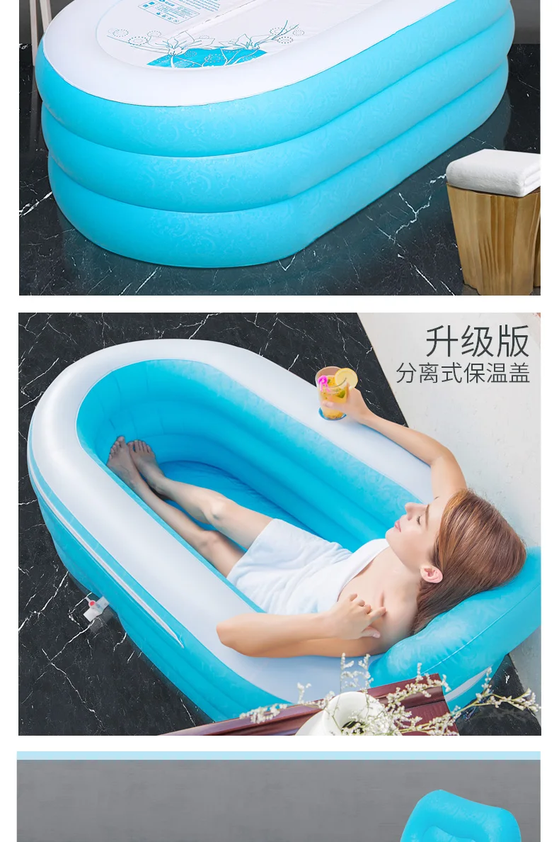 Thicken Portable Folding Bathtub Adults Bathroom Toilet Portable Bathtubs Kids Pool Piscina Rectangular Household EH60PB 
Thicken Portable Folding Bathtub Adults Bathroom Toilet Portable Bathtubs Kids Pool Piscina Rectangular Household EH60PB