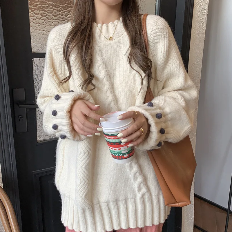 YYDS White Sweater New Year Women's Autumn and Winter Loose Wear Retro Foreign Style Thickened Outside and Lazy Style Top Inside
YYDS White Sweater New Year Women's Autumn and Winter Loose Wear Retro Foreign Style Thickened Outside and Lazy Style Top Inside