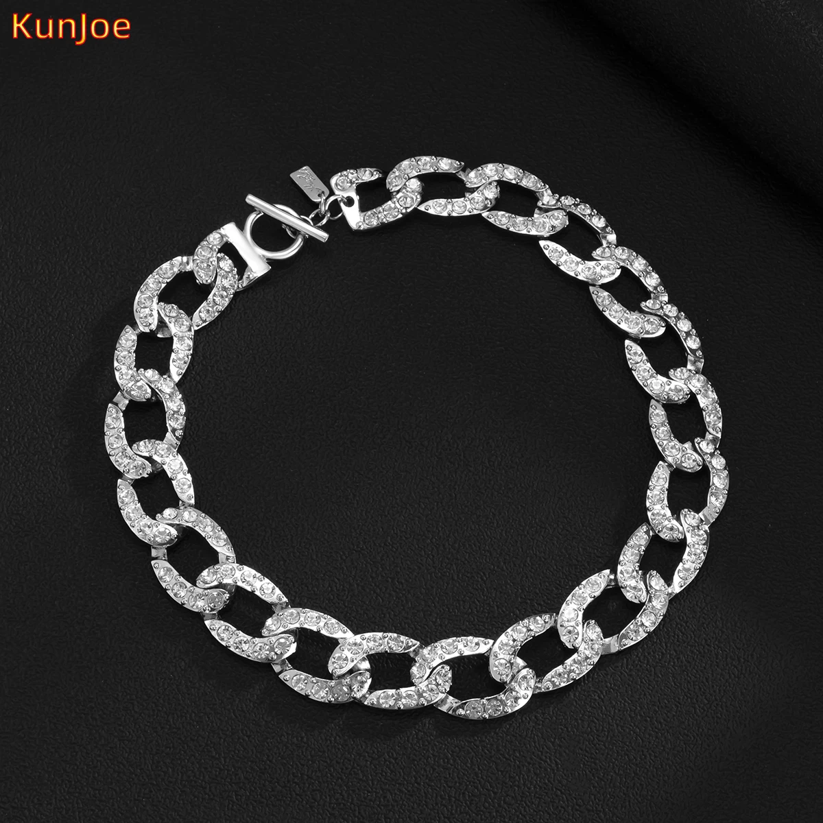 KunJoe Fashion Big Heavy Chunky Cuban Link Chain Choker Rhinestone Necklace For Women Hip Hop Charm Necklace For Men Jewelry
KunJoe Fashion Big Heavy Chunky Cuban Link Chain Choker Rhinestone Necklace For Women Hip Hop Charm Necklace For Men Jewelry