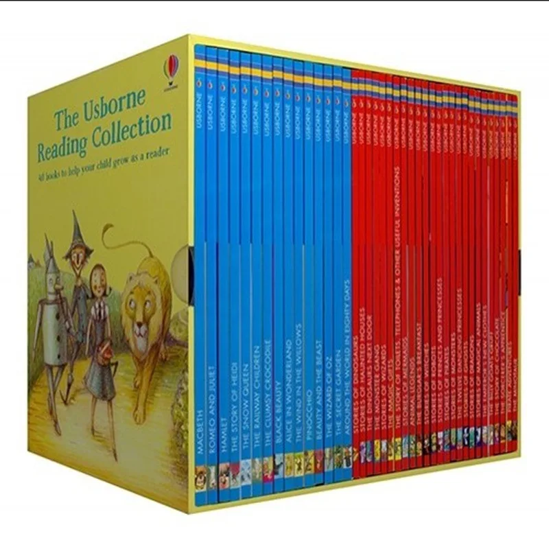 40 books/set Usborne My third Reading collection library English Picture story books to help your child grow as a reader
40 books/set Usborne My third Reading collection library English Picture story books to help your child grow as a reader
