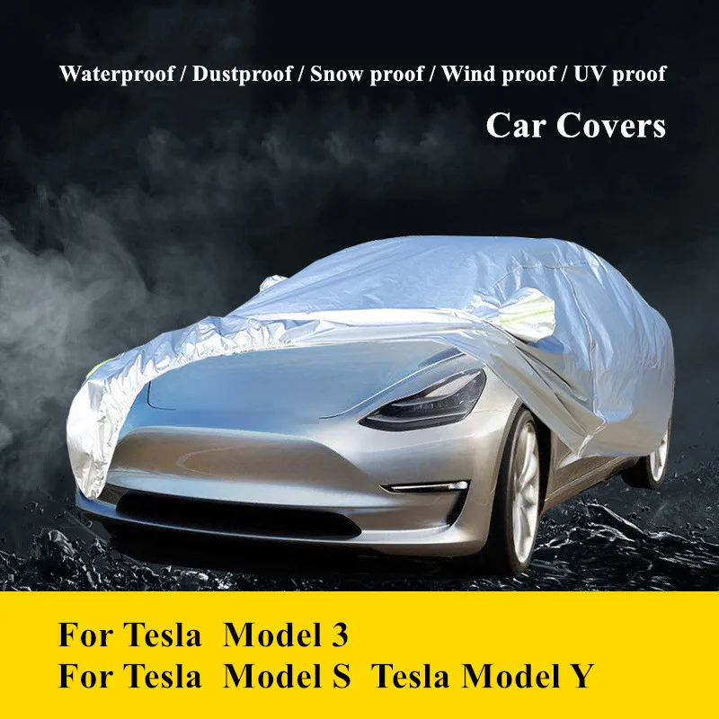 Водонепроницаемый автомобильный чехол для Tesla Model 3, модель S, Y, защита от солнца, пыли, дождя, снега
Водонепроницаемый автомобильный чехол для Tesla Model 3, модель S, Y, защита от солнца, пыли, дождя, снега