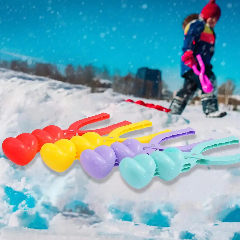Kids Toy Snowball Maker Clip Heart Shaped Snowball Maker Clip Winter Sand Ball Mold Plastic Clamp Winter Snow Toys For Children
Kids Toy Snowball Maker Clip Heart Shaped Snowball Maker Clip Winter Sand Ball Mold Plastic Clamp Winter Snow Toys For Children