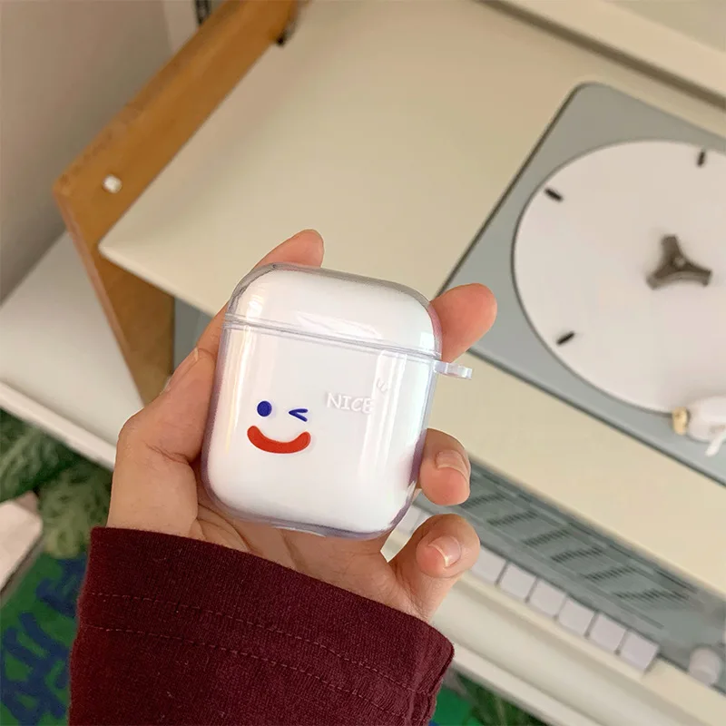 Smiley fundas For AirPods 1/2 Pro Case Korean Ins headphone case For Air pods 3 Pro silicone Earphone Cover
Smiley fundas For AirPods 1/2 Pro Case Korean Ins headphone case For Air pods 3 Pro silicone Earphone Cover