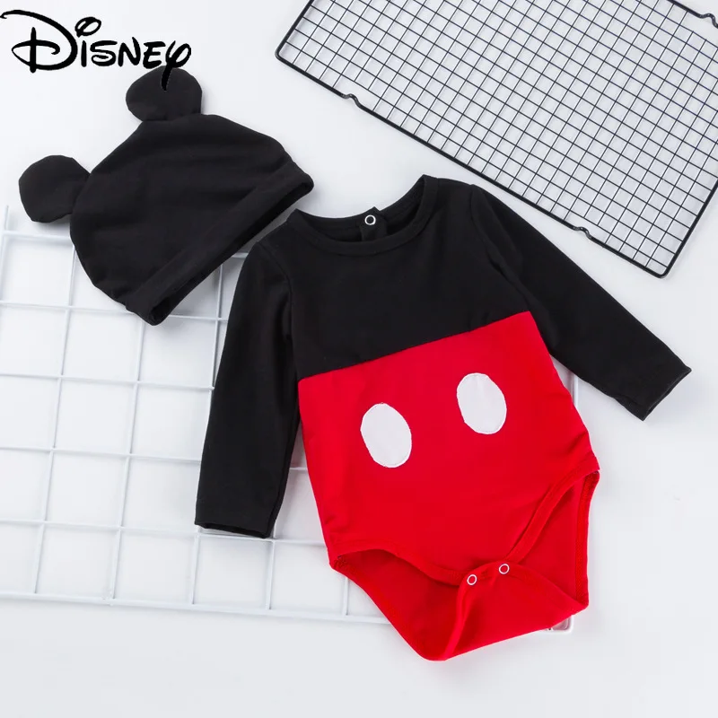Disney Mickey Mouse baby spring and autumn long-sleeved romper newborn clothes hat suit autumn and winter baby bag fart clothes
Disney Mickey Mouse baby spring and autumn long-sleeved romper newborn clothes hat suit autumn and winter baby bag fart clothes