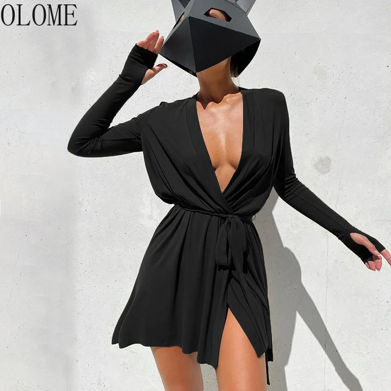 Long Sleeve Dresses Party Women Clothes Dress Autumn Winter 2021 2022 Belt Elegant Woman Sexy Ball Bodycon Fall Holiday V-neck
Long Sleeve Dresses Party Women Clothes Dress Autumn Winter 2021 2022 Belt Elegant Woman Sexy Ball Bodycon Fall Holiday V-neck
