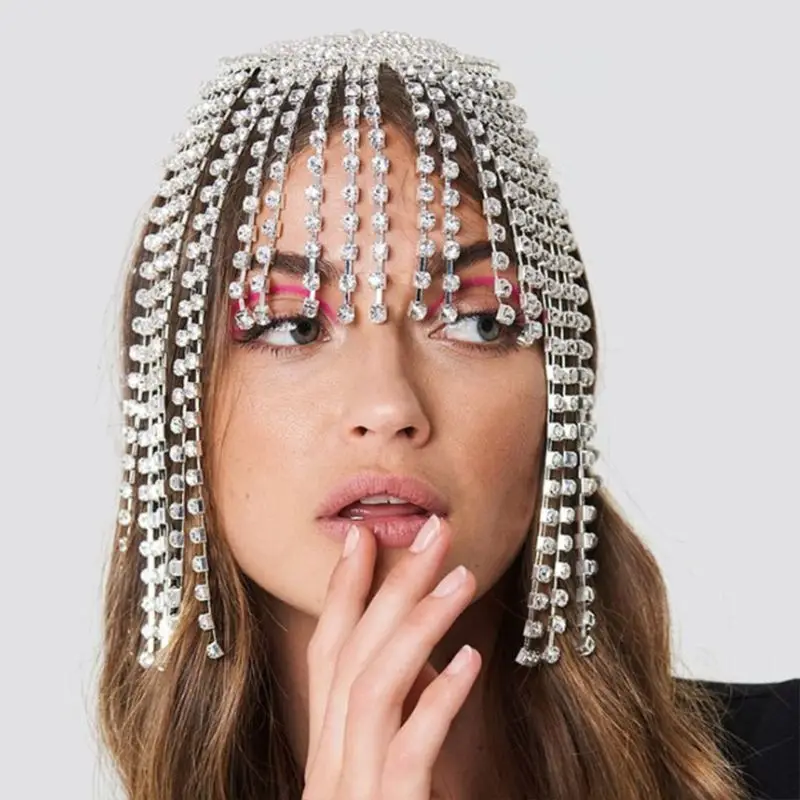 Vintage Crystal Beaded Flapper Cap Rhinestone Tassels Jewelry Chain Headpiece AXYD
Vintage Crystal Beaded Flapper Cap Rhinestone Tassels Jewelry Chain Headpiece AXYD