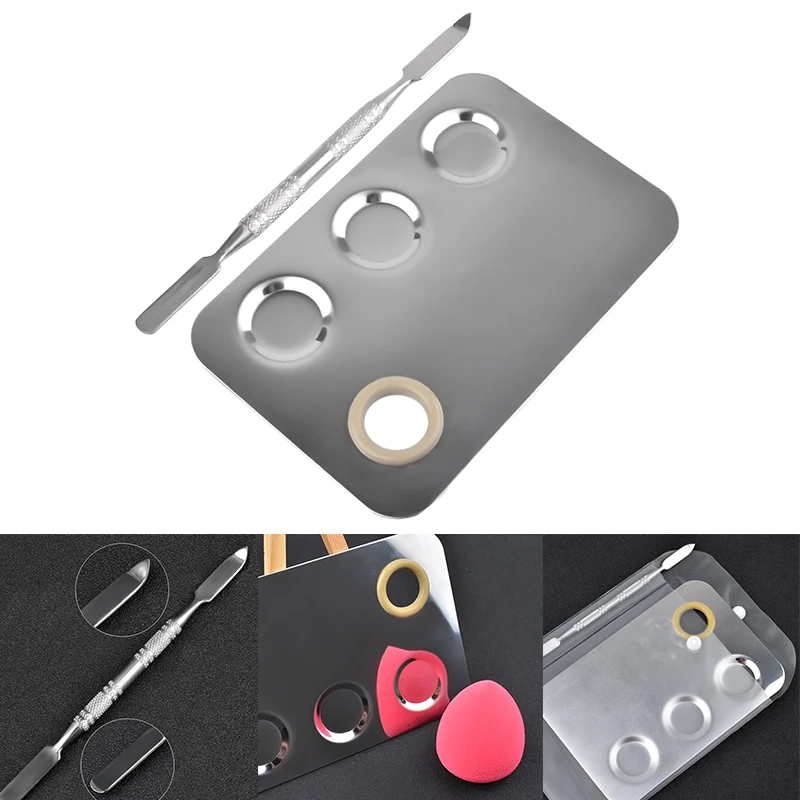 Square Palette Nail Art Makeup Polish Gel Foundation Eyeshadow Mixing Spatula Stainless Steel mixing Tool with grooves Tools
Square Palette Nail Art Makeup Polish Gel Foundation Eyeshadow Mixing Spatula Stainless Steel mixing Tool with grooves Tools