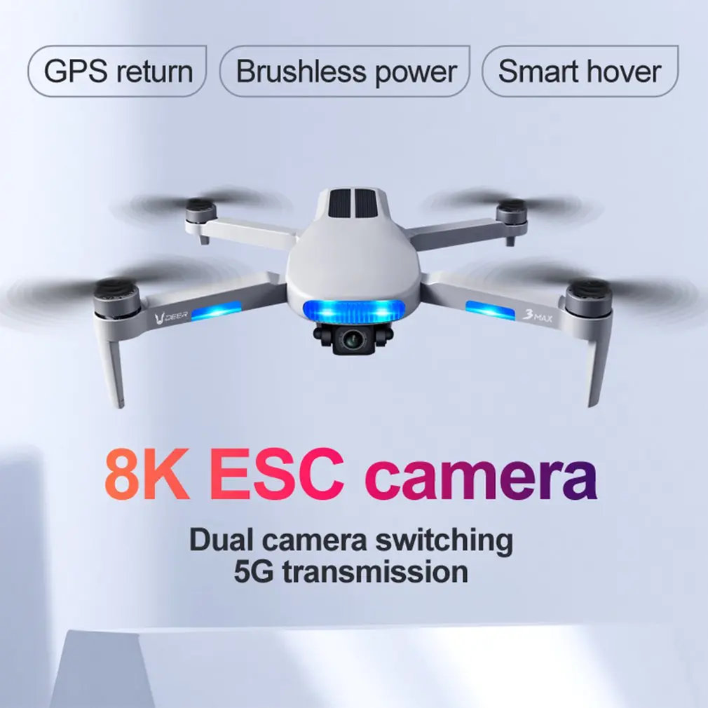 DEER3 MAX Rc Drone 8k HD Wide Angle Camera WiFi fpv Drone Dual Camera Quadcopter Real-time transmission Helicopter Optical Flow
DEER3 MAX Rc Drone 8k HD Wide Angle Camera WiFi fpv Drone Dual Camera Quadcopter Real-time transmission Helicopter Optical Flow