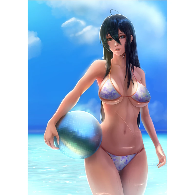 Blue Sea Sandy Beach Sexy Girl Canvas Painting Custom Print Anime Video Game Comics Art Poster Wall Decoration Picture for Room
Blue Sea Sandy Beach Sexy Girl Canvas Painting Custom Print Anime Video Game Comics Art Poster Wall Decoration Picture for Room