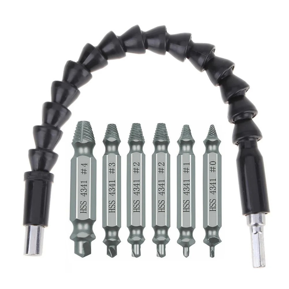 7pcs Hex Shank Ended Screw Extractor Damaged Screw Extractor Drill Bit Extractor Drill Set Broken Speed Out Bolt Extractor Bolt
7pcs Hex Shank Ended Screw Extractor Damaged Screw Extractor Drill Bit Extractor Drill Set Broken Speed Out Bolt Extractor Bolt