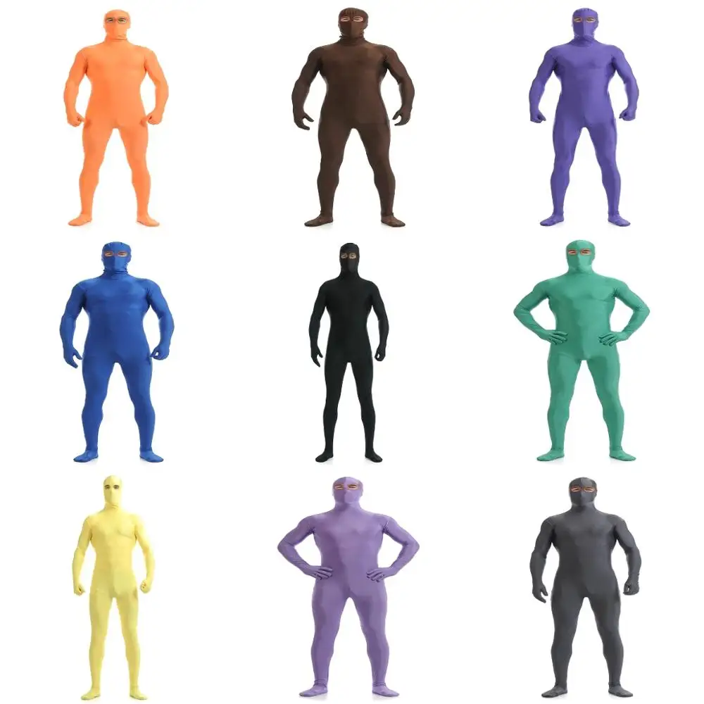 Kids Adult Full Body Spandex Zentai Suit Eyes Open Men Women Second Skin Tights Suits Halloween Party Cosplay Costume Custom
Kids Adult Full Body Spandex Zentai Suit Eyes Open Men Women Second Skin Tights Suits Halloween Party Cosplay Costume Custom