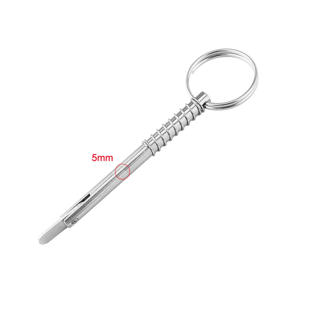 Stainless Steel Quick Release Pin Fit For Boat Top Deck Hinge -Boats Hinge Pins, Marine Hardwre, 5x76mm (Heavy Duty)
Stainless Steel Quick Release Pin Fit For Boat Top Deck Hinge -Boats Hinge Pins, Marine Hardwre, 5x76mm (Heavy Duty)
