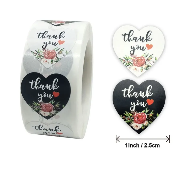 500pcs/Roll heart shaped thank you Circle Stationery Gift Seal Labels thank you sticker 
500pcs/Roll heart shaped thank you Circle Stationery Gift Seal Labels thank you sticker