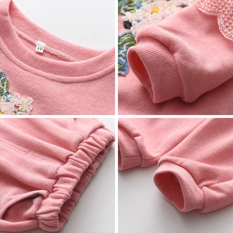 Spring Autumn Girls Clothes 2 Pieces Casual Sets Lace Flower Tracksuit for Girls Sport Suits Kids Clothes Children Set
Spring Autumn Girls Clothes 2 Pieces Casual Sets Lace Flower Tracksuit for Girls Sport Suits Kids Clothes Children Set