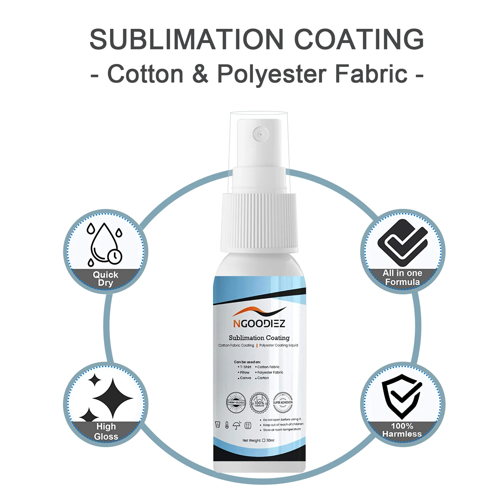 Clothes Clear Sublimation Coating Spray For Cotton TShirts Heat Transfer Including Polyester Wood Carton Pretreatment portable
Clothes Clear Sublimation Coating Spray For Cotton TShirts Heat Transfer Including Polyester Wood Carton Pretreatment portable