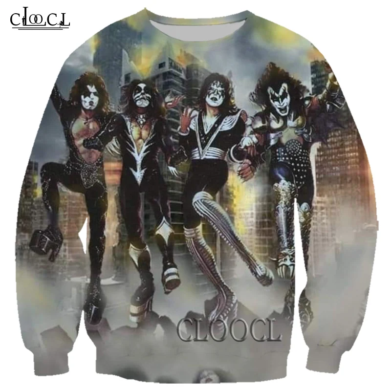 HX Newest Metal KISS Rock Band 3D Print Men Women Sweatshirts Fashion Hip Hop Tracksuit All-match Harajuku Tops Drop Shipping
HX Newest Metal KISS Rock Band 3D Print Men Women Sweatshirts Fashion Hip Hop Tracksuit All-match Harajuku Tops Drop Shipping