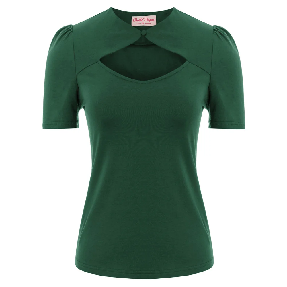 BP Tops Comfortable Cotton Hollowed Front Retro Sexy Shirred shoulders Short Sleeve 1pc
BP Tops Comfortable Cotton Hollowed Front Retro Sexy Shirred shoulders Short Sleeve 1pc