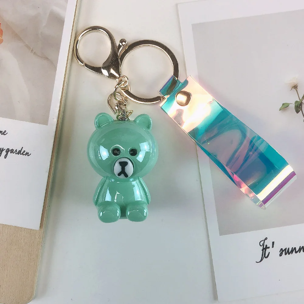 Fashion Cartoon Bear Keychain Cute Animal Charms Flash Resin Keyring Diy Making Handbag Pendant New Hot Gift Key Pendant 
Fashion Cartoon Bear Keychain Cute Animal Charms Flash Resin Keyring Diy Making Handbag Pendant New Hot Gift Key Pendant