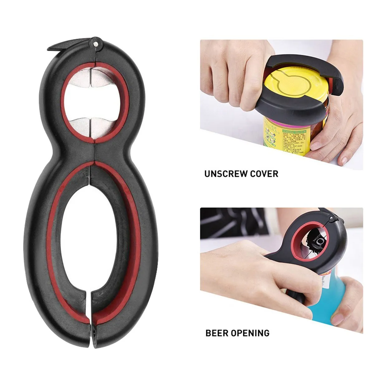 Multifunctional Opener 6-in-1 Multi-Opener Jar Beer Bottle Can Opener for Kitchen Restaurant Bar
Multifunctional Opener 6-in-1 Multi-Opener Jar Beer Bottle Can Opener for Kitchen Restaurant Bar