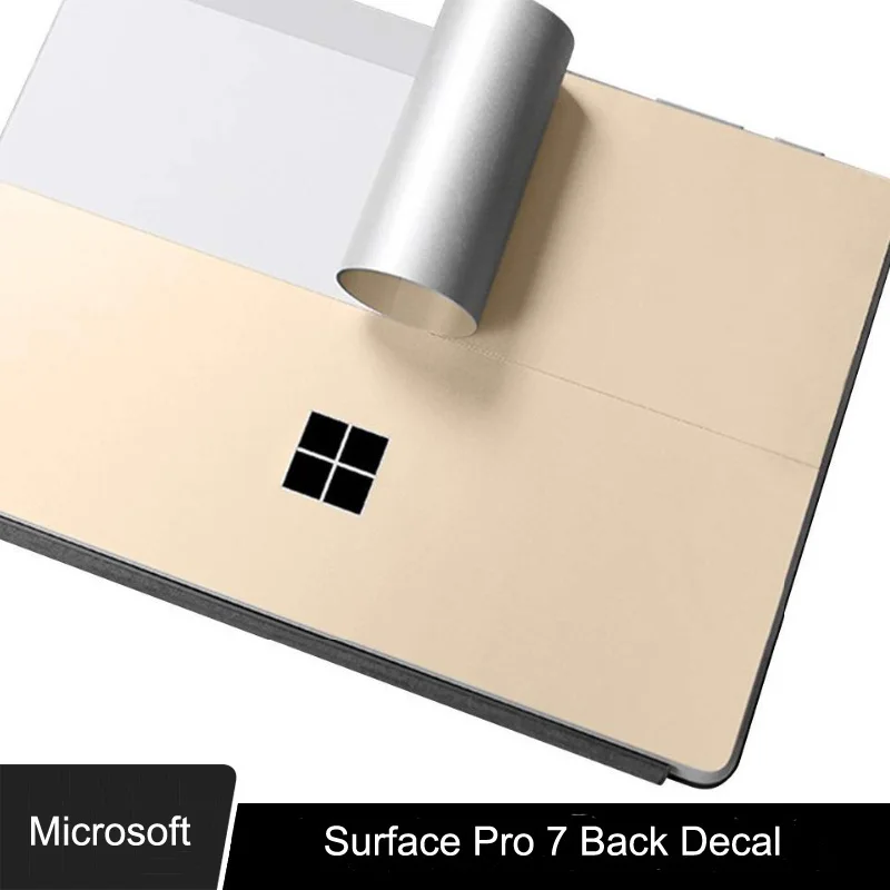 XSKN для Microsoft Surface Pro 7 ультратонкая Золотая наклейка цвета шампанского на заднюю
