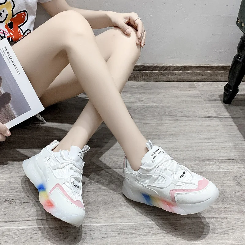Rainbow Bottom Shoes for Women 2021 Summer New Thin Platform Mesh Surface Breathable Casual Sneakers for Women
Rainbow Bottom Shoes for Women 2021 Summer New Thin Platform Mesh Surface Breathable Casual Sneakers for Women