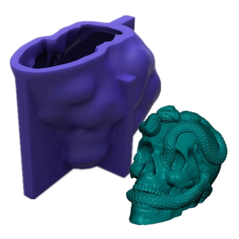 3D Snake Skull Decorations Epoxy Resin Mold Ornaments Casting Silicone Mould DIY Crafts Plaster Candle Making Tool
3D Snake Skull Decorations Epoxy Resin Mold Ornaments Casting Silicone Mould DIY Crafts Plaster Candle Making Tool
