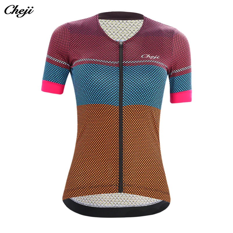 CHEJI Women'S Cycling jersey Short sleeves Pro team Bicycle Clothing Quick Dry Bike Shirt top
CHEJI Women'S Cycling jersey Short sleeves Pro team Bicycle Clothing Quick Dry Bike Shirt top