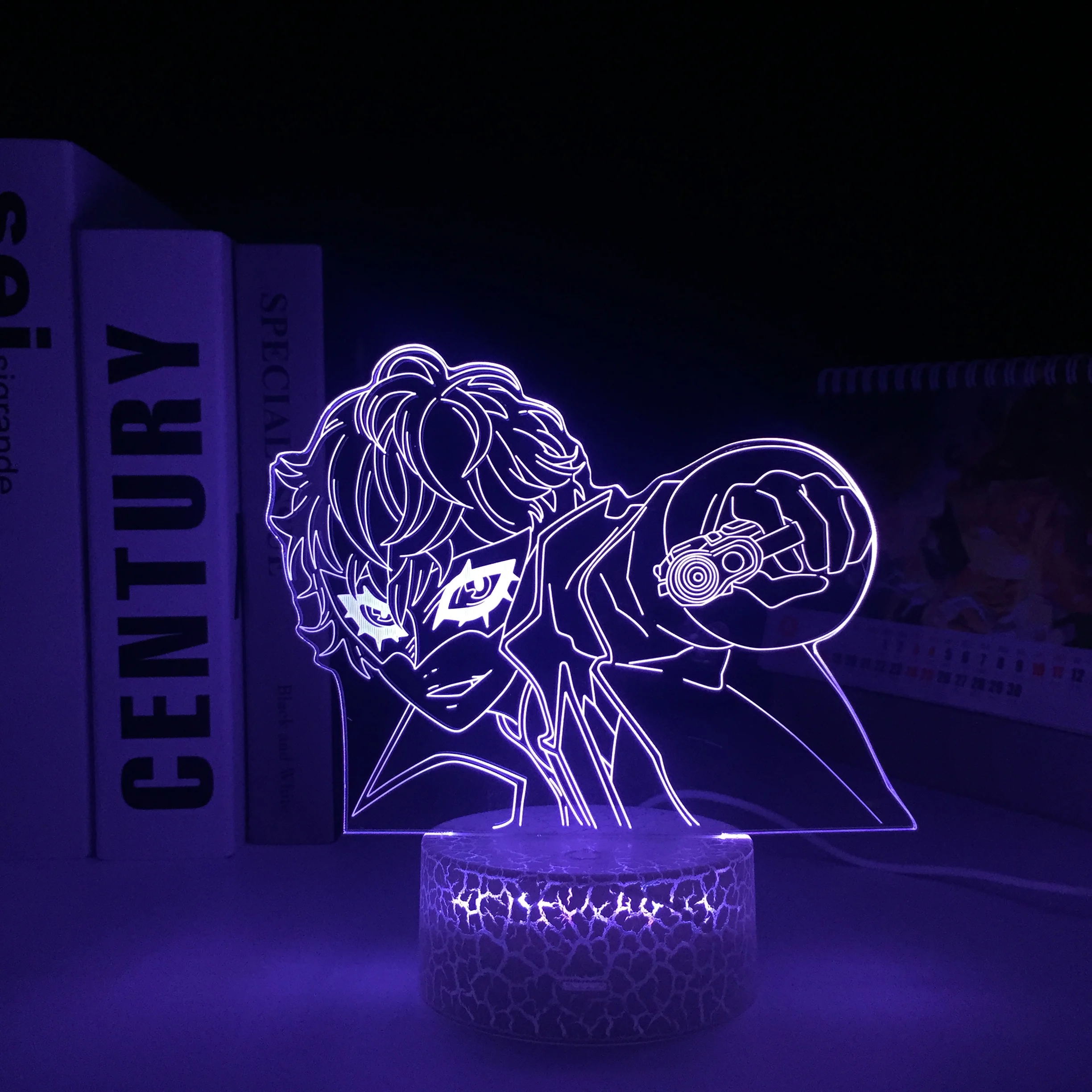 Shoot With A Gun 3D LED Lamp Animation Peripherals Visual Illusion White Cracked Base Night Light for Festival Birthday Gifts
Shoot With A Gun 3D LED Lamp Animation Peripherals Visual Illusion White Cracked Base Night Light for Festival Birthday Gifts