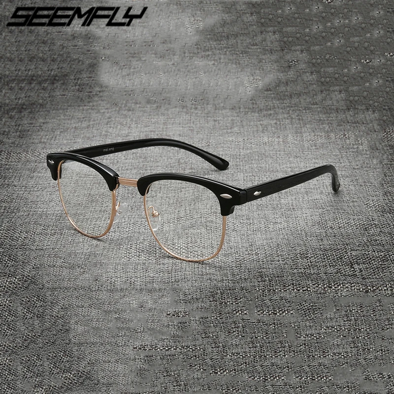Seemfly Anti Blue Light Half Frame Reading Glasses Women Men Retro Presbyopic Eyeglasses Eyewear With Diopter +1.0 To +4.0 2021
Seemfly Anti Blue Light Half Frame Reading Glasses Women Men Retro Presbyopic Eyeglasses Eyewear With Diopter +1.0 To +4.0 2021