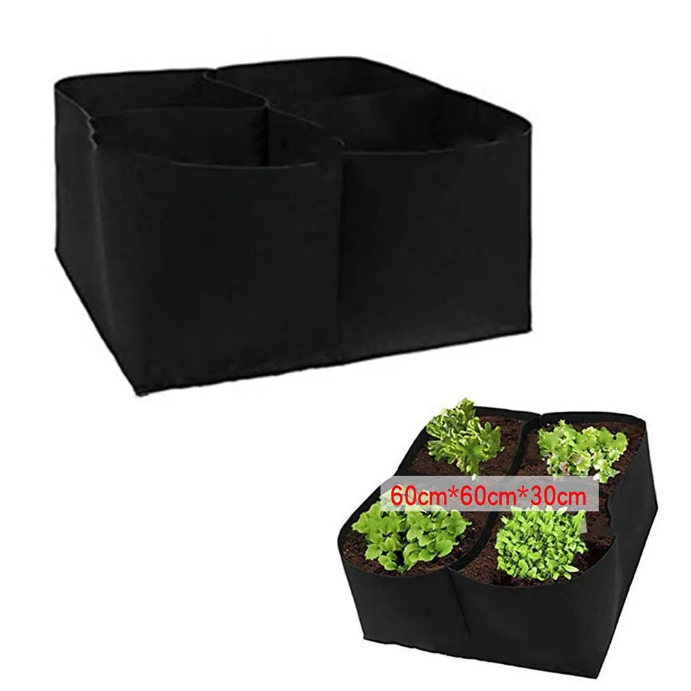 Non-Woven Fabric Garden Plant Bed, 4-Hole Rectangular Planting Container Planting Bag Planter Potted Plant, Flower
Non-Woven Fabric Garden Plant Bed, 4-Hole Rectangular Planting Container Planting Bag Planter Potted Plant, Flower
