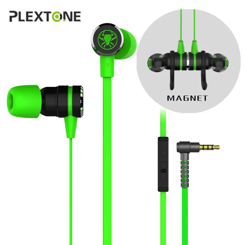 Наушники вкладыши Plextone G20 игровая гарнитура Металлические Магнитные