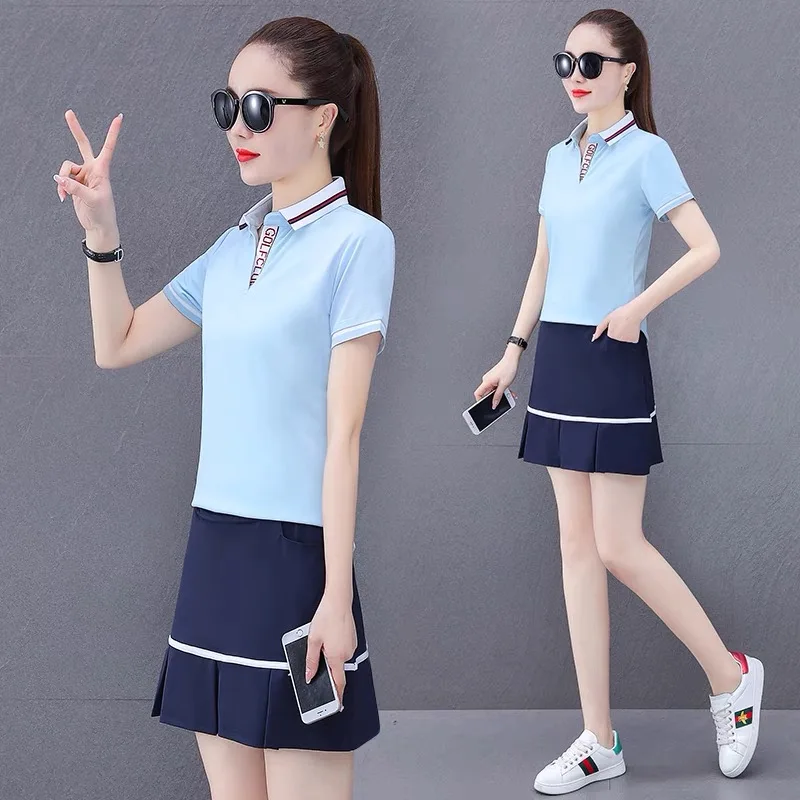 Golf Women's Sports Suit Summer Quick-drying Short-sleeved Top And Anti-glare Golf Short( Shirt + Short)
Golf Women's Sports Suit Summer Quick-drying Short-sleeved Top And Anti-glare Golf Short( Shirt + Short)