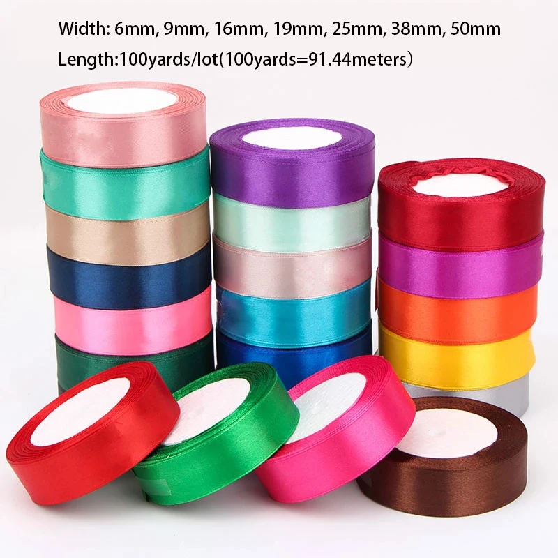 Satin Ribbons DIY Artificial Silk Roses Crafts Satin Ribbons Wedding Party Decoration Gift Wrapping Apparel Accessories100Yards
Satin Ribbons DIY Artificial Silk Roses Crafts Satin Ribbons Wedding Party Decoration Gift Wrapping Apparel Accessories100Yards