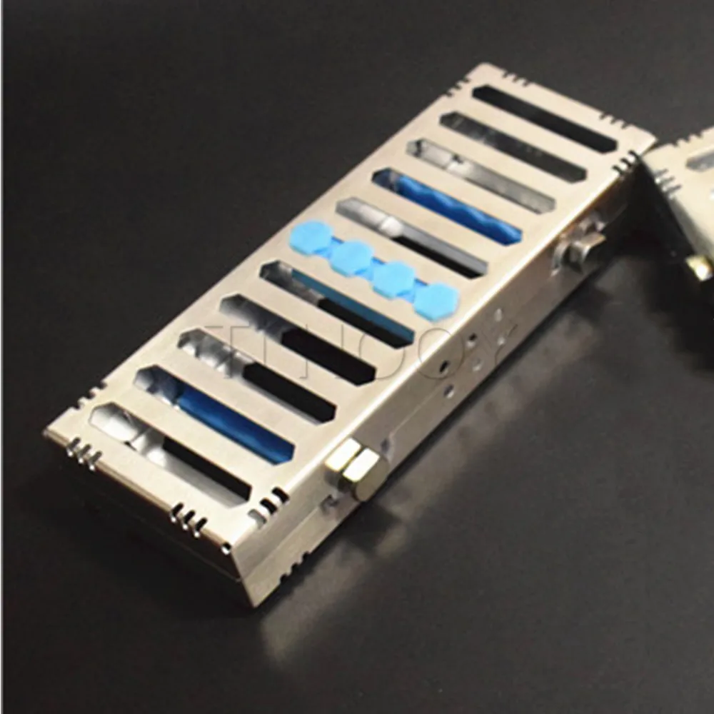 Dental Sterilization For 5 Grid Rack Surgical Autoclavable Box Dental Cassette File Burs Disinfection Tray Dentist Tools
Dental Sterilization For 5 Grid Rack Surgical Autoclavable Box Dental Cassette File Burs Disinfection Tray Dentist Tools