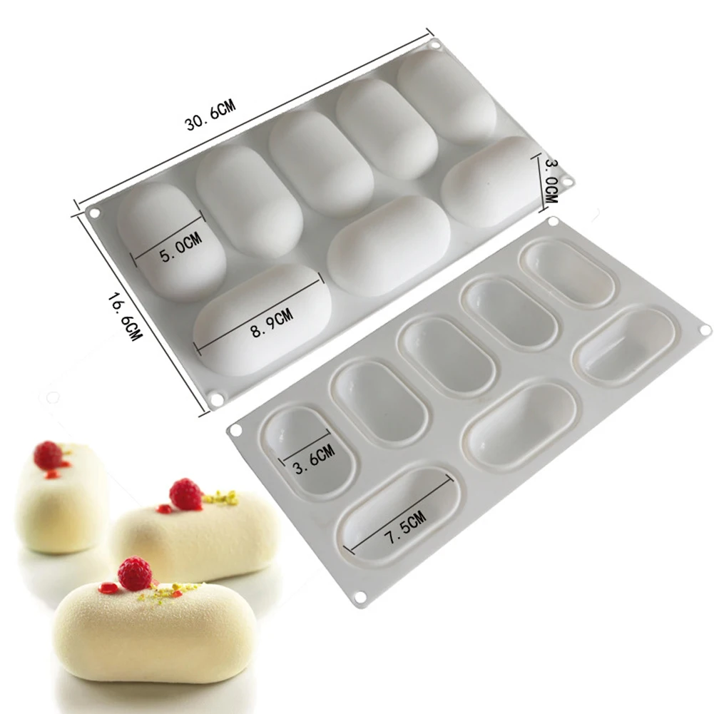 8-Cavity 3D Pillow Silicone Cake Mold DIY Baking Dessert Mousse Mould Kitchen Bakeware Tools
8-Cavity 3D Pillow Silicone Cake Mold DIY Baking Dessert Mousse Mould Kitchen Bakeware Tools