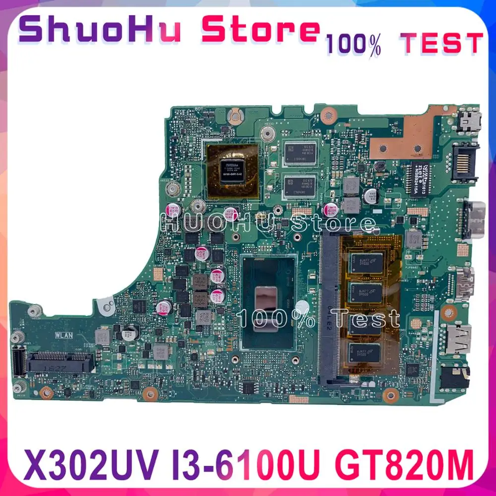 KEFU X302UVK For ASUS X302UJ X302U X302UV X302UA/UJ Laptop Motherboard I3-6100U GT820M-2GB RAM-4GB DDR3 Original Test 
KEFU X302UVK For ASUS X302UJ X302U X302UV X302UA/UJ Laptop Motherboard I3-6100U GT820M-2GB RAM-4GB DDR3 Original Test