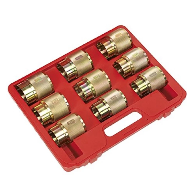 9pcs Motorcycle Fork Seal Driver Kit Removal Tool For Size 35/36/39/41/43/45/46/47/48/49mm Motorcycle Repair Tool Repair Shop
9pcs Motorcycle Fork Seal Driver Kit Removal Tool For Size 35/36/39/41/43/45/46/47/48/49mm Motorcycle Repair Tool Repair Shop