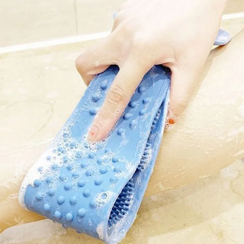 100% Brand New High Quality Household Supplies The new silicone rubbing back bathing belt can be used in pink 60cm on both sides
100% Brand New High Quality Household Supplies The new silicone rubbing back bathing belt can be used in pink 60cm on both sides