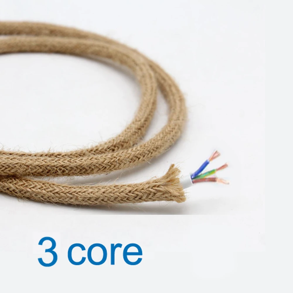 Old-fashioned Handmade Hemp Rope Wire 2-core 3-core Fabric Braided Cable Retro Industrial Pendant Lamp Wire
Old-fashioned Handmade Hemp Rope Wire 2-core 3-core Fabric Braided Cable Retro Industrial Pendant Lamp Wire
