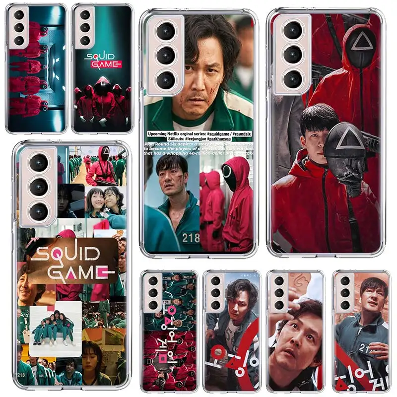 TV Series Squid Game Soft Phone Case Capa For Samsung Galaxy S21 Ultra S20 FE S8 S9 S10 S21 Plus S10e S7 Back Cover Coque Funda
TV Series Squid Game Soft Phone Case Capa For Samsung Galaxy S21 Ultra S20 FE S8 S9 S10 S21 Plus S10e S7 Back Cover Coque Funda