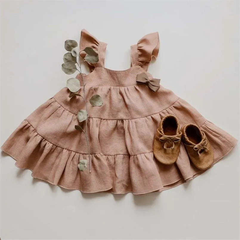 Infant Cotton Linen Dress Summer Comfortable Girls Fly Sleeve Tutu Dresses Toddler Baby Girl Fall Clothesbirthday Dress for Baby
Infant Cotton Linen Dress Summer Comfortable Girls Fly Sleeve Tutu Dresses Toddler Baby Girl Fall Clothesbirthday Dress for Baby
