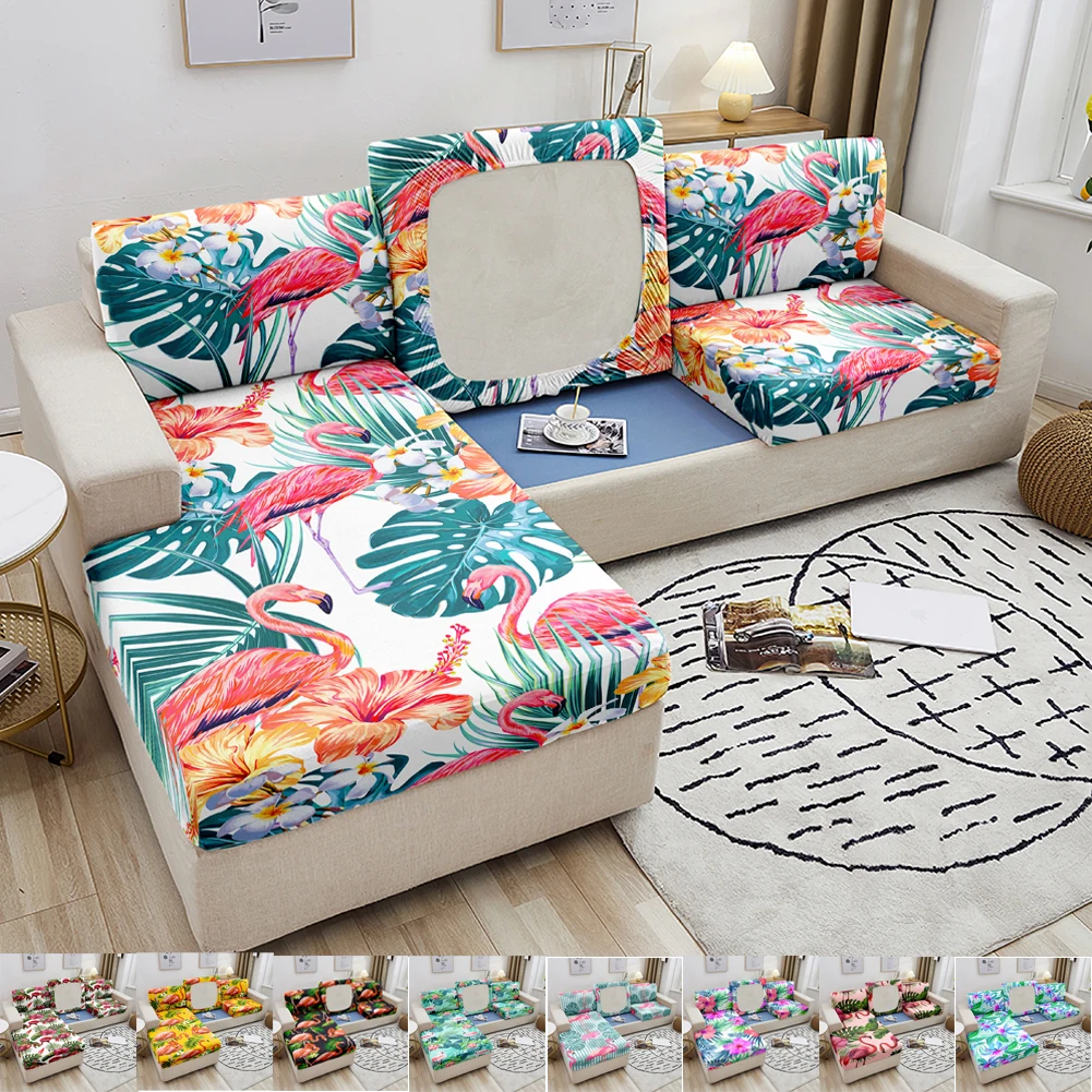 Elastic Sofa Seat Cushion Cover Stretch Seat Cushion Cover Couch Slipcover Flamingo Tropical Leaves Slipcover for Living Room
Elastic Sofa Seat Cushion Cover Stretch Seat Cushion Cover Couch Slipcover Flamingo Tropical Leaves Slipcover for Living Room